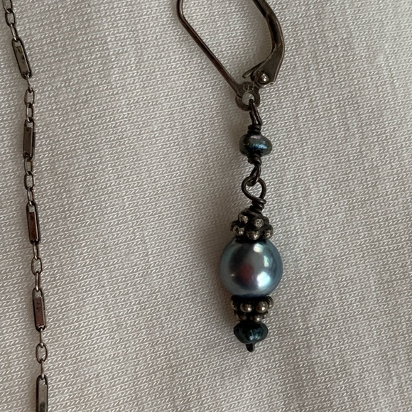 💕Sterling Silver and Pearl Lenni Navarro Necklace - Picture 5 of 7